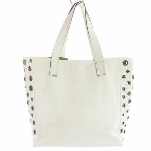 ANYA HINDMARCH BITS＆BOBS トートバッグ ハンドバッグ レザー スタッズ ホワイト