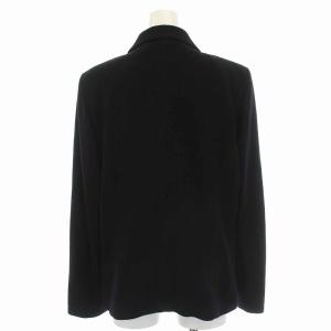 Leilian ジャケット 中綿 切替 キルティング アウター 11 L 黒 ブラック