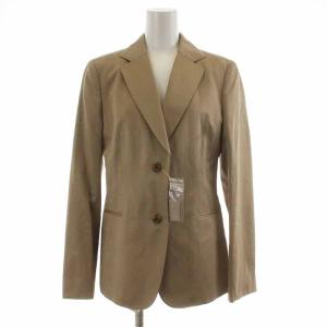 UNITED ARROWS セットアップ 上下 テーラードジャケット パンツ ジップフライ シルク ウール混 42 XL ベージュ
