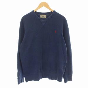 スウェット トレーナー 刺繍ロゴ 長袖 L/G ネイビー