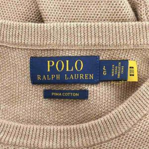 POLO RALPH LAUREN ピマコットン ニット セーター 長袖 LG L ブラウン