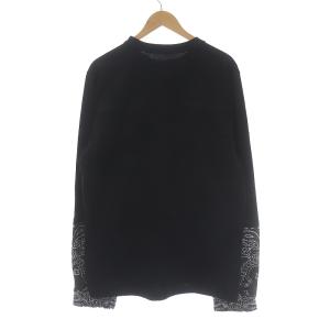 sacai 22SS Bandana Print L/S T-Shirt Tシャツ XL 黒