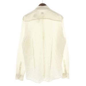 ARMANI COLLEZIONI シャツ カジュアルシャツ 長袖 シルク混 40 L オフホワイト