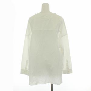 Plage 19SS ブラウス スキッパーシャツ 長袖 プルオーバー ノーカラー 白 ホワイト