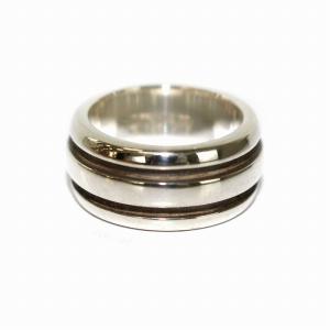 TIFFANY&Co. グルーブドリング 指輪 925 9号 シルバー