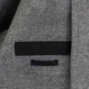 Alexander McQueen 396767 2015年 HONOUR バイカラー ステンカラーコート 48 グレー ブラック