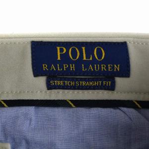 POLO RALPH LAUREN STRETCH STRAIGHT FIT チノパンツ ジップフライ 30/32 M ベージュ