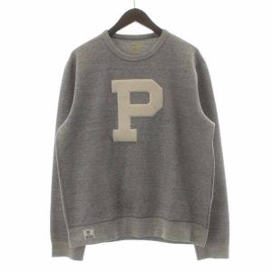 スウェット トレーナー 長袖 クルーネック ロゴ M グレー