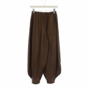 ENFOLD 22AW W/PEトロピカル Vase TROUSERS ワイドパンツ S 茶