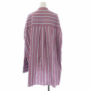 ENFOLD 22SS SOMELOSストライプ ベストドッキングPULLOVER シャツ M 紫