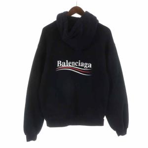 BALENCIAGA ポリティカルキャンペーン フーディー XS 黒