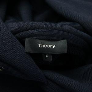 Theory 20AW パーカー プルオーバー 長袖 ロゴプリント S ネイビー