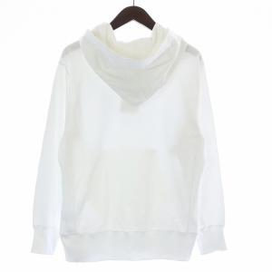 Theory 21SS Fine Terry Standard Hoodie パーカー プルオーバー 長袖 ロゴプリント S ホワイト