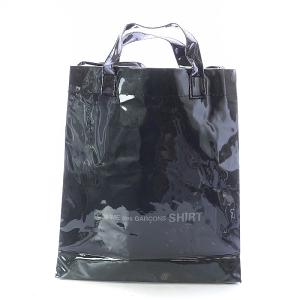 COMME des GARCONS SHIRT 18SS PVC PAPER SHOPPAER トートバッグ ハンド ショルダー ビニール ブラック
