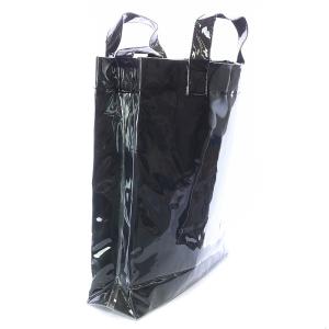 COMME des GARCONS SHIRT 18SS PVC PAPER SHOPPAER トートバッグ ハンド ショルダー ビニール ブラック