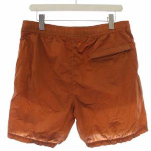STONE ISLAND ショートパンツ ハーフパンツ ロゴ ナイロンメタル L オレンジ 7615B0943