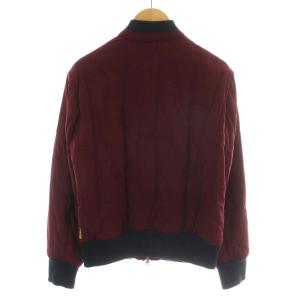 ARMANI JEANS 中綿ジャケット ジップアップ 48 ボルドー