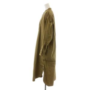 Nigel Cabourn コットンシャツドレス ワンピース ミモレ ロング 6 S カーキ 8041-08-53000