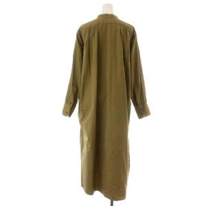 Nigel Cabourn コットンシャツドレス ワンピース ミモレ ロング 6 S カーキ 8041-08-53000
