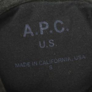 A.P.C. パーカー スウェット プルオーバー ロゴ S ブラック
