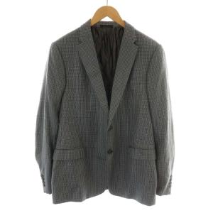 M LINE テーラードジャケット 2B 52 ブラック ホワイト