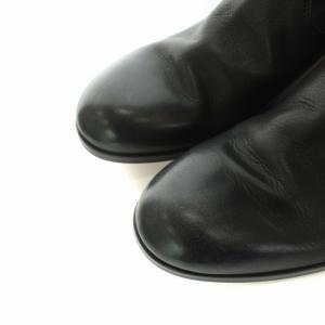 PADRONE バックジップブーツ ショートブーツ レザー 28.0cm ブラック