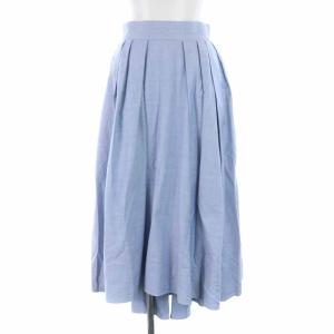 19SS TUCK VOLUME SKIRT OX フレアスカート 2 水色