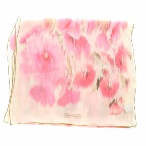 Salvatore Ferragamo ストール シルク 総柄 ピンク