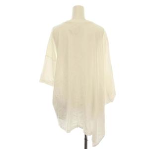 ENFOLD 20SS スビン天竺 アシンメTシャツ カットソー 半袖 38 ホワイト