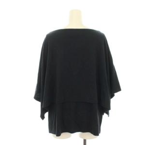 ENFOLD 19SS カットソー フェイクレイヤード 五分袖 38 ネイビー
