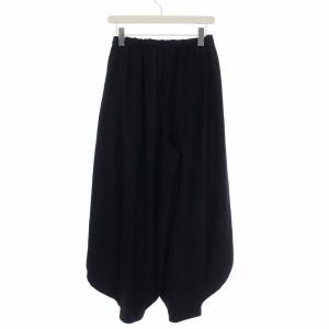 ENFOLD 22AW PEジョーゼット Vase TROUSERS ワイドパンツ M 黒