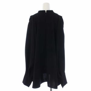 ENFOLD 22SS ミリオーネ プリーツPO ブラウス M 黒