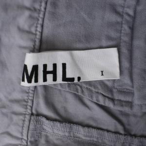 MHL. タックテーパードパンツ ボタンフライ 1 S ライトグレー 595-142456
