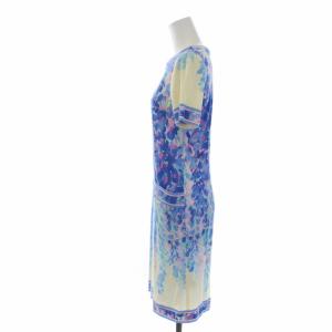 LEONARD FASHION 近年モデル ワンピース 総柄 36 青