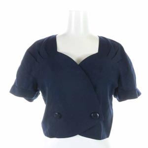 Christian Dior PRET-A-PORTER セットアップ 上下 ショートジャケット ダブル 半袖 フレアスカート ロング リネン ヴィンテージ