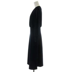 ANAYI 19AW ワンピース シースルー 切替 36 ネイビー