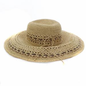 HELEN KAMINSKI プロヴァンス 麦わら帽子 ストローハット 帽子 つば広 リボン ベージュ