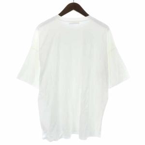 AURALEE 20SS HIGH GAUGE DOUBLE CLOTH TEE Tシャツ カットソー コットン 五分袖 3 L 白 ホワイト