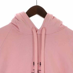 Neil Barrett 19AW Lightning Bolt Logo Pink Hoodie パーカー プルオーバー コットン ロゴ プリント
