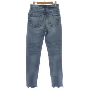upper hights ELENA デニムパンツ ジーンズ スリム カットオフ ダメージ加工 26 S インディゴ 187239