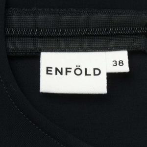 ENFOLD 20SS ブラウス シャツ ノースリーブ 38 ネイビー