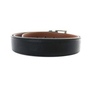 COACH ベルト レザー ハトメ シルバー金具 38 ブラック