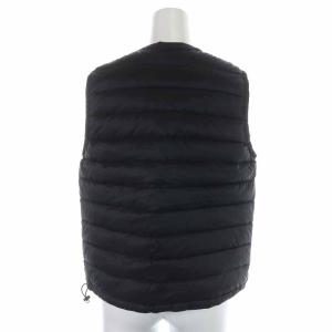 DANTON 20AW INNER DOWN VEST ジャケット ナイロン ロゴワッペン 36 S ブラック