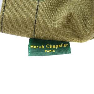 Hervé Chapelier 舟形ショルダーバッグ ナイロン カモフラ 迷彩 カーキ
