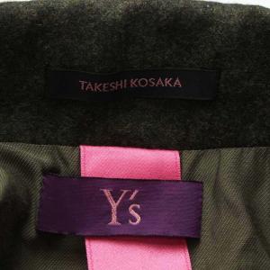 Y's ピンクレーベル TAKESHI KOSAKA 20AW ロングコート ウール カーキ YR-J42-136