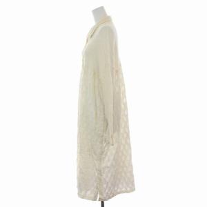 me ISSEY MIYAKE 20SS シャツ ワンピース ロング 長袖 ライトベージュ