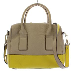 kate spade new york ショルダーバッグ ハンドバッグ 2way レザー ベージュ イエロー