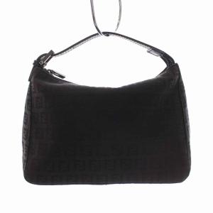 FENDI ハンドバッグ ズッカ柄 ナイロンキャンバス 黒