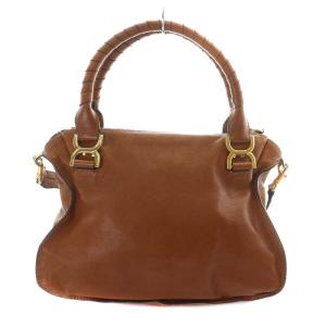 Chloe マーシー ハンドバッグ ショルダーバッグ 2way レザー 茶 ブラウン