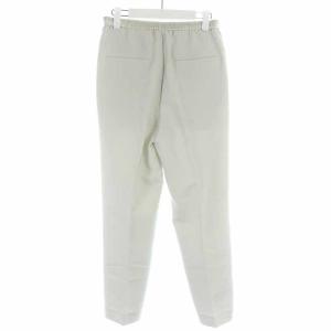 Drawer テーパードパンツ スラックスパンツ ロング シルク 36 S ライトグレー
